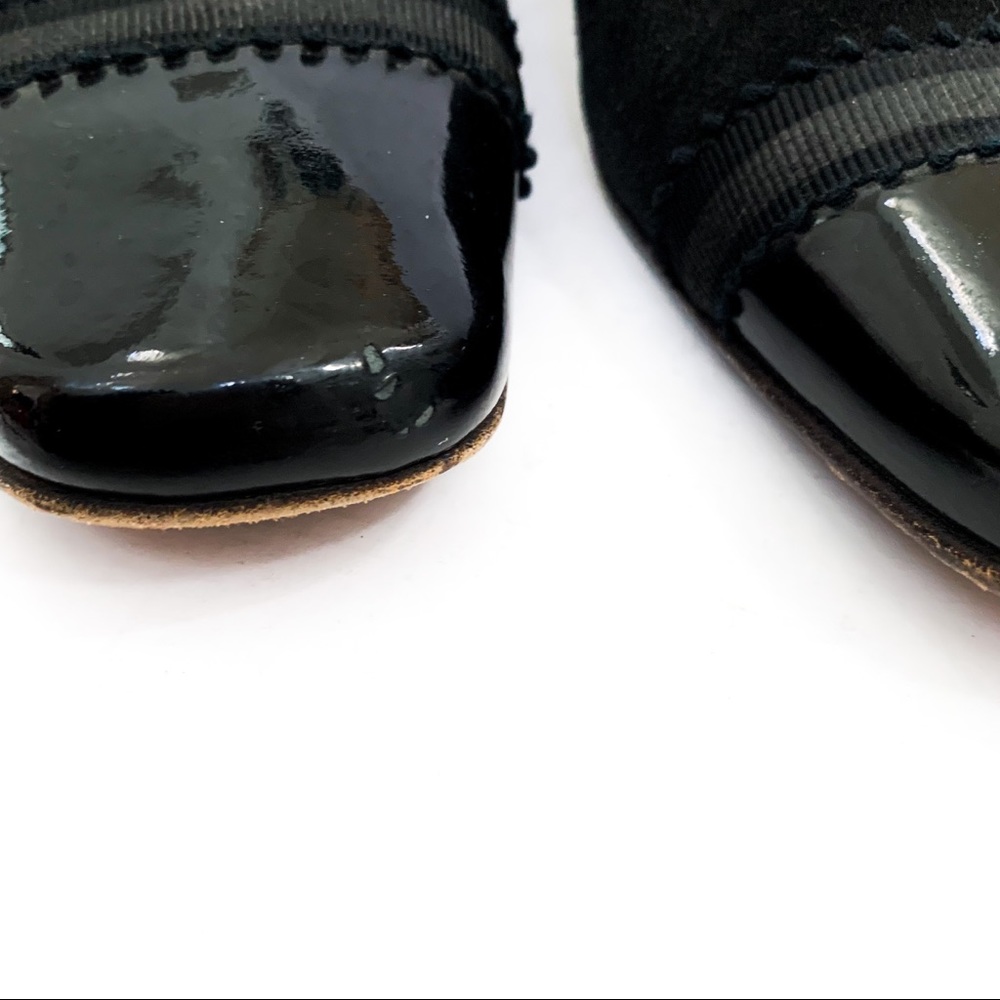 Salvatore Ferragamo Suede Square Toe Heel - Picture 5 of 5